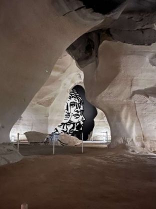 אמנות וטבע במערות בית גוברין- השתקפות האידאה של האמן ניר פלד