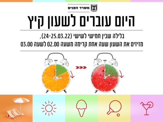 היום עוברים לשעון קיץ