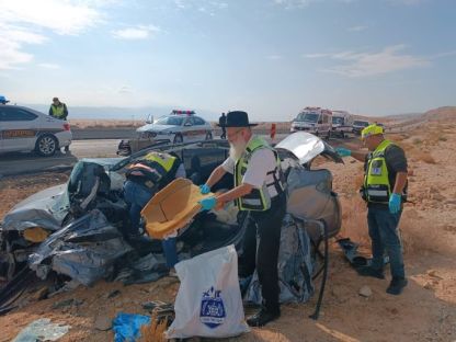 נהג רכב פרטי נהרג בתאונה קטלנית בכביש 90.