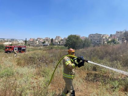 שריפת צמחייה וחורש בסמוך לרמת בית שמש ב