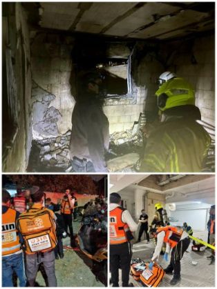 שלושה פצועים בשריפה בדירה בנחל ערוגות