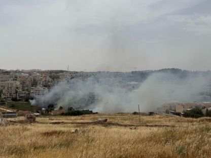 שריפה גם ברמה ב- בניינים הוזהרו לקראת פינוי