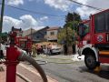 שני פצועים קל משאיפות עשן בשריפה ברח דם המכבים