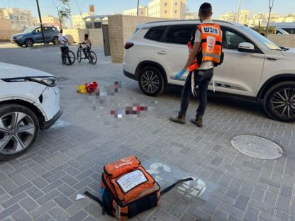 טרגדיה בת 4 נהרגה מפגיעת רכב ברח' יצחק נפחא