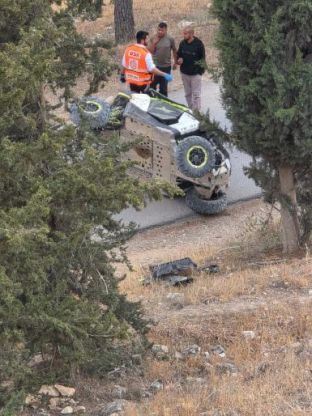 יער צרעה: כבן 20 רוכב טרקטורון נפצע קשה בתאונה