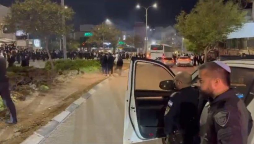 צילום מסרטון האירוע של המשטרה צילום מסרטון האירוע של המשטרה