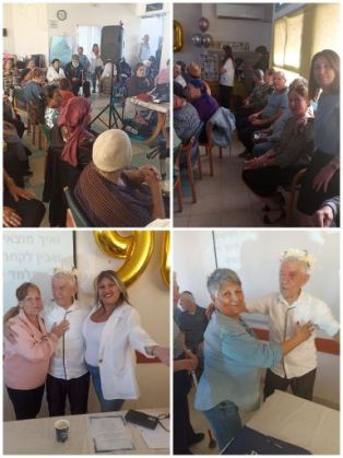 ו'הנער' הזה רק בן 90- חגיגת יום הולדת לחיים מרגוליס במרכז יום...