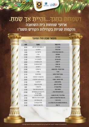 קרוב למיליון ש"ח עלו חגיגות שמחת תורה, חגיגות לציבור החרדי בלבד
