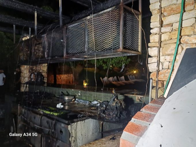 השריפה במלון צילום: כב"ה