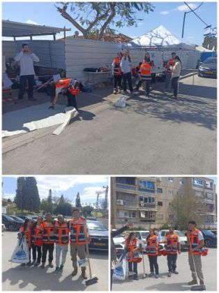 45 מתנדבים מארגון לב אחד פועלים היום בזירת הנפילה