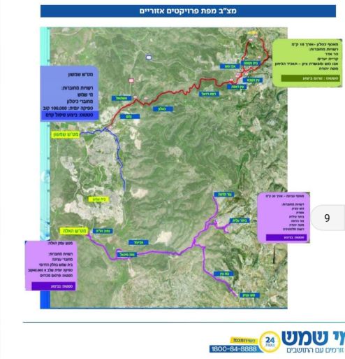 מפת הפרוייקטים של מי שמש מפת הפרוייקטים של מי שמש