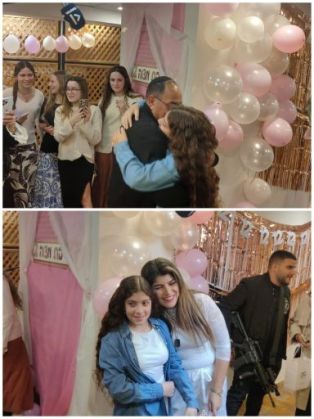 בת מצווה מרגשת לבת ממשפחות המפונים בבית מלון