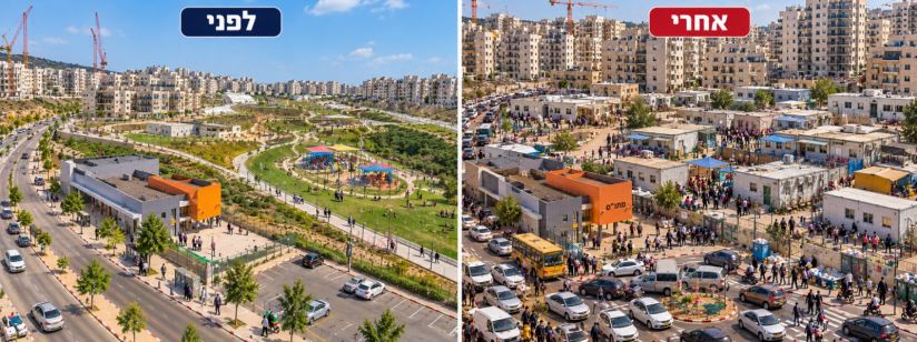 שכונה ברמות לפני ואחרי לפי סעיף 27 א שכונה ברמות לפני ואחרי לפי סעיף 27 א