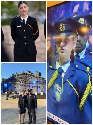 נציגה בת בית שמש בטכס הממלכתי להדלקת המשואות