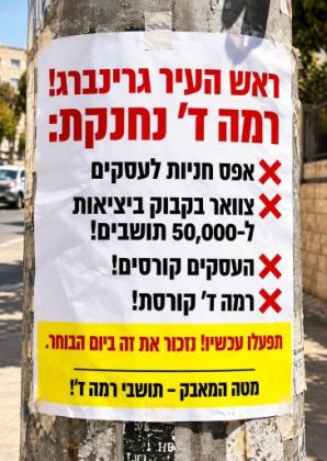 שלטי רחוב- "רמה ד נחנקת"