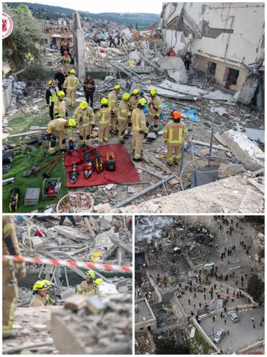 זירת ההרס. תמונות כב"ה, איחוד והצלה זירת ההרס. תמונות כב"ה, איחוד והצלה