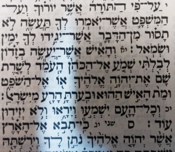 פרשת שופטים פרשת שופטים