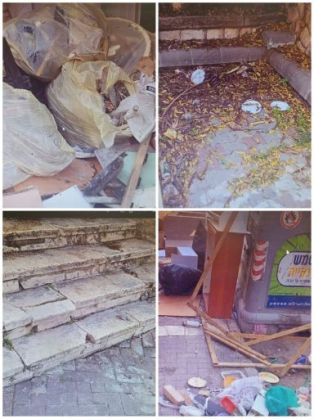 רח ביאליק, מחוץ לתחום הניקיון בעיר?